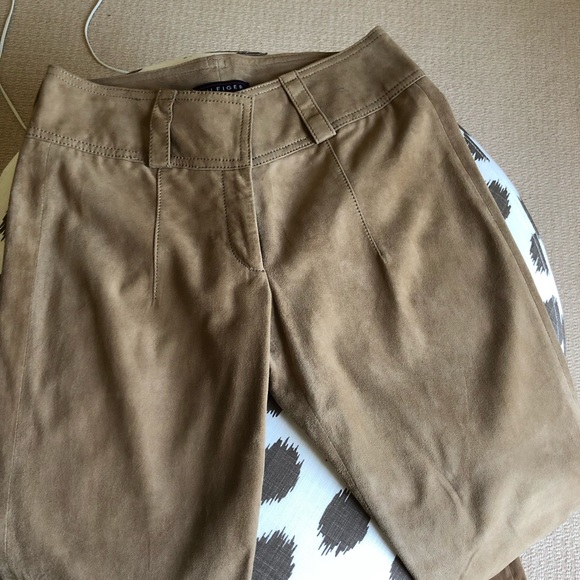 Tommy Hilfiger suede beige tan pants - Picture 7 of 11